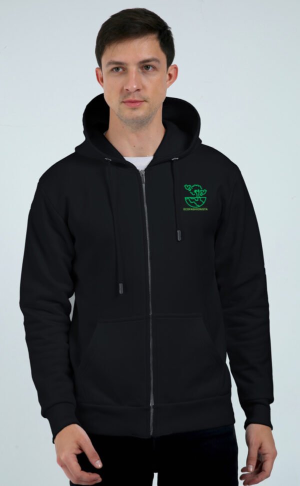 Unisex Ecofashionista Premium Heavyweight Zip Hoodie 01 - Image 2